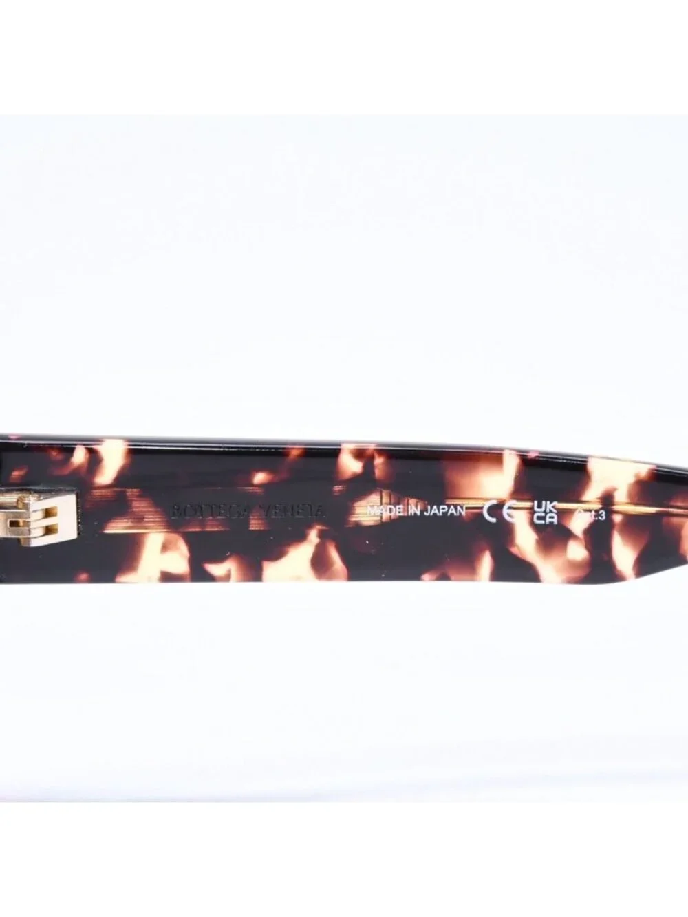 Bottega Veneta Side Logo Sunglasses Eyewear 18 145 Gold